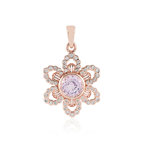 Zilveren hanger met een kunziet (SAELOCANA)