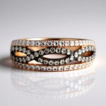 Anello in oro con Diamante Cioccolato SI2 (CIRARI)