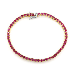 Burmesischer Rubin-Silberarmband (Gems en Vogue)