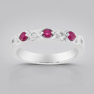 Bague en argent et Rubis de Birmanie (Pallanova)
