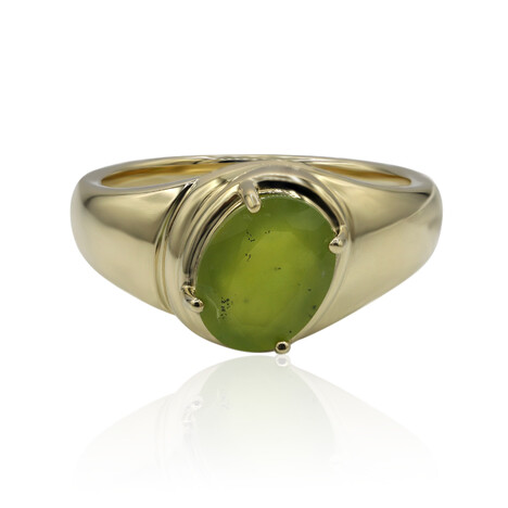 9K Brazilian Green Opal Gold Ring (Tenner Diniz)