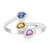 Anillo en plata con Zafiro azul Ceylon