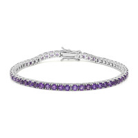 Bracelet en argent et Améthyste