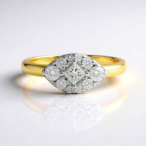 Anello in oro con Diamante SI1 (G) (Annette)