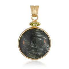 Colgante en plata con Serafinita (Bali Barong)