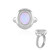 Zilveren ring met een AAA Welo-opaal (de Melo Essence)