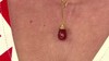 Colgante en plata con Ónix rojo (MONOSONO COLLECTION)