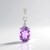 Ciondolo in argento con Ametista Rose de France