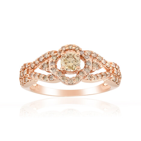 Anello in oro con Diamante Rose de France VS1 di Argyle (Annette)