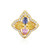 Pendentif en argent et Saphir rose de Ceylan