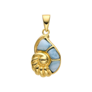 Larimar-Silberanhänger