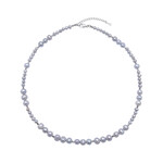 Collana in argento con Perla d'Acqua Dolce Argentata