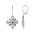 Boucles d'oreilles en argent et Diopside de Russie