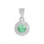 Colombian Emerald Silver Pendant (MONOSONO COLLECTION)