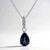 Collana in oro con Zaffiro Ceylon Blu