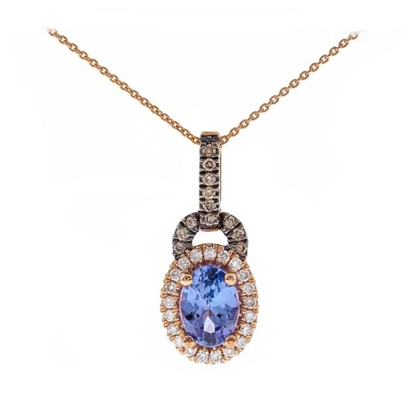 Collar en oro con Tanzanita AAA
