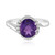 Zilveren ring met een Siberische amethist