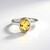 Anello in argento con Berillo Giallo
