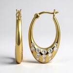 Orecchini in argento con Zircone (Adela Silber)