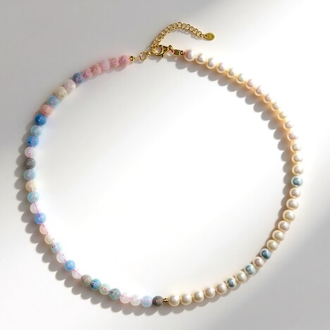 Collana in argento con Perla di Acqua Dolce