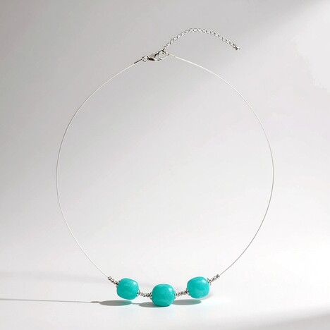 Collana in argento con Amazzonite