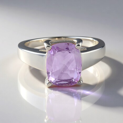 Anello in argento con Ametista Rose de France