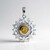 Ciondolo in argento con Zircone Giallo