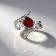 Anello in argento con Rubino del Madagascar (de Melo Essence)