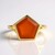 Anello in argento con Onice Rossa