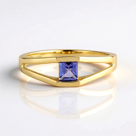 Anello in argento con Tanzanite (Adela Silber)
