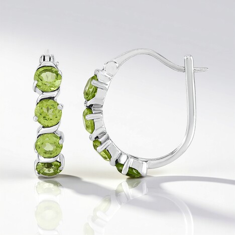 Orecchini in argento con Peridoto