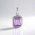 Ciondolo in argento con Ametista Rose de France