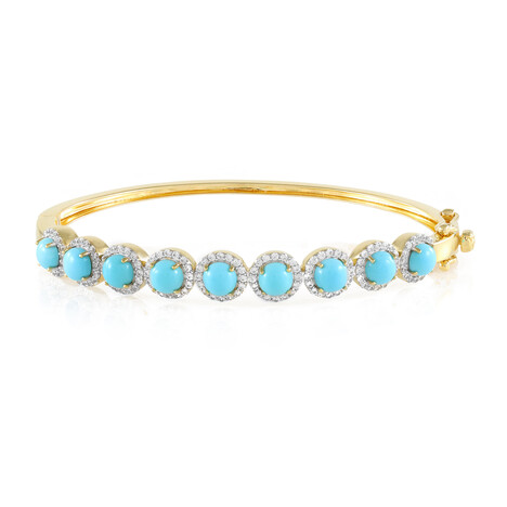 Sleeping Beauty-Türkis-Silberarmreif (Faszination Türkis)