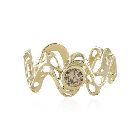Gouden ring met een I2 Champagne Diamant (Ornaments by de Melo)