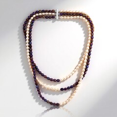 Collana in argento con Perla d'Acqua Dolce Bianca (TPC)