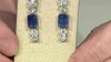 Pendientes en plata con Cianita de Nepal