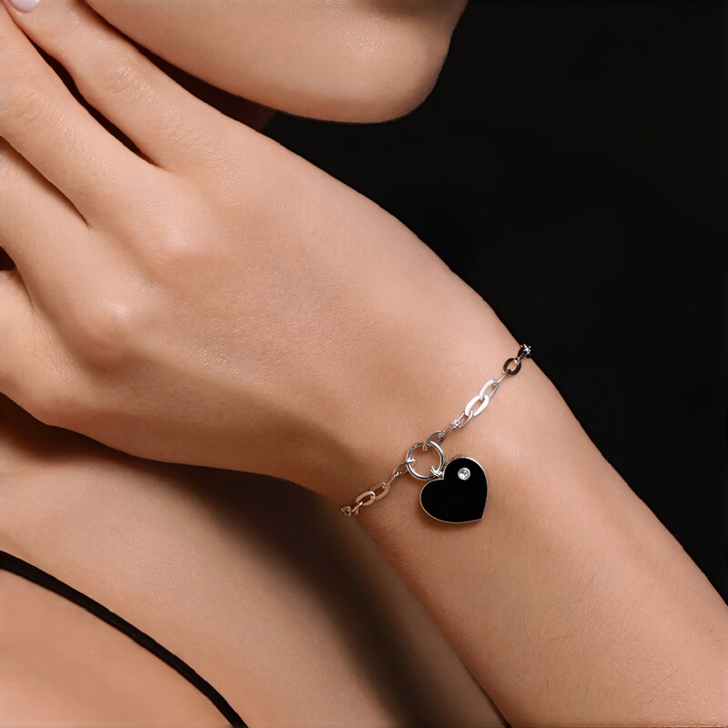 Zircon Silver Bracelet