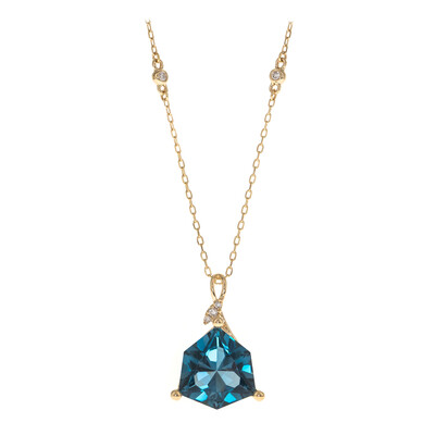 14K London Blue Topaz Gold Necklace (CIRARI)