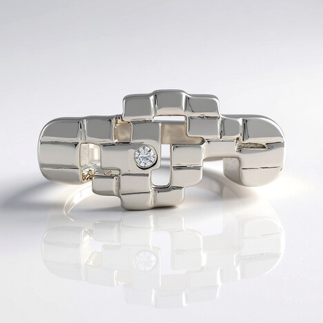 Anello in argento con Zircone (MONOSONO COLLECTION)