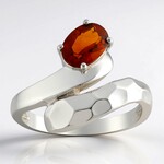 Anello in argento con Citrino Madeira (Pallanova)
