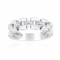 Zilveren ring met Diamanten SI1 (G)