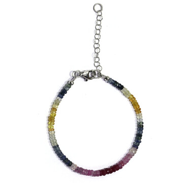 Saphir-Silberarmband