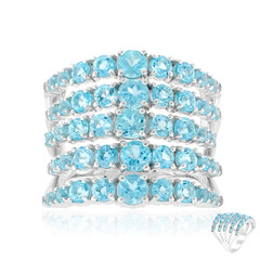 Blauer Apatit-Silberring (de Melo Essence)