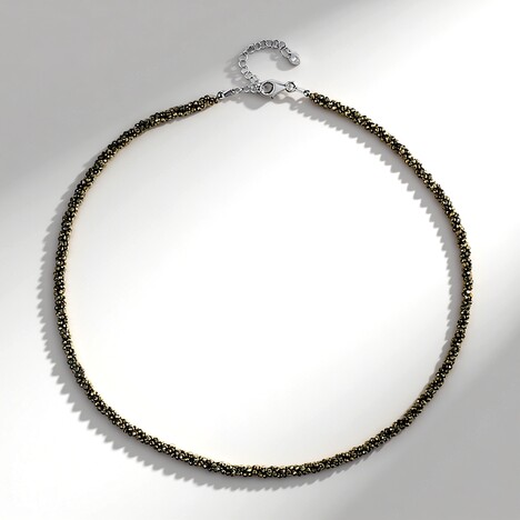 Collier en argent et Pyrite
