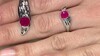 Anillo en plata con Calcedonia frambuesa (SAELOCANA)