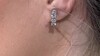 Pendientes en plata con Topacio blanco