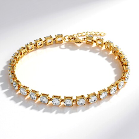 Bracciale in argento con Topazio Bianco