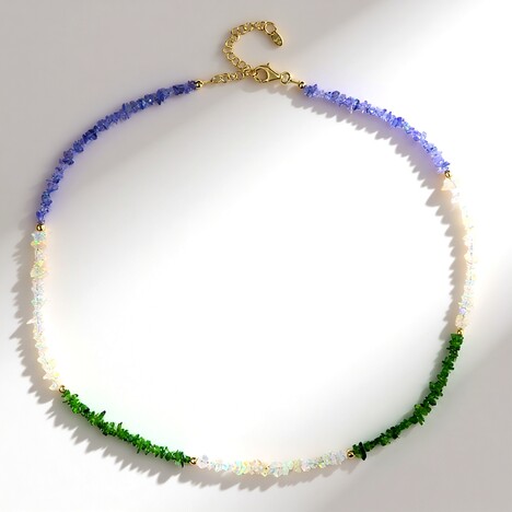 Collana in argento con Tanzanite