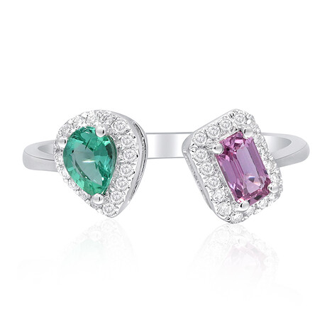 Gouden ring met een AAA Zambia smaragd (CIRARI)