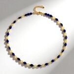 Collana in argento con Ematite Dorata (Riya)